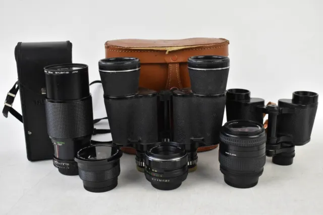 Binocular & Lens Job Lot Nikon, Helios, Skybolt & More Some Spares & Repairs