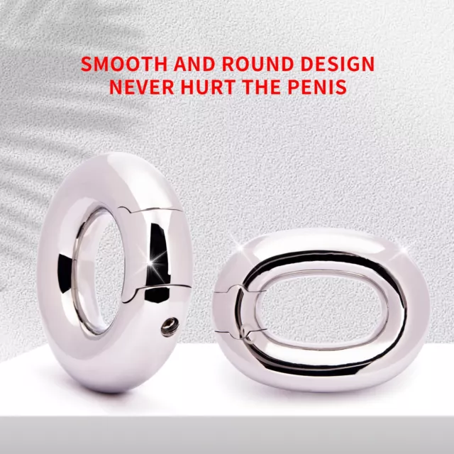 MALE HEAVY STAINLESS Steel Ball Stretcher Metal Scrotum Testicles ...