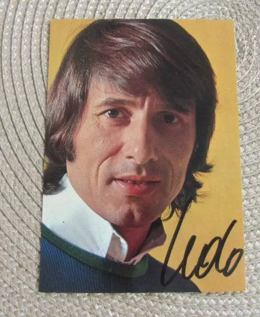 alte original signierte Autogrammkarte Udo Jürgens (+)