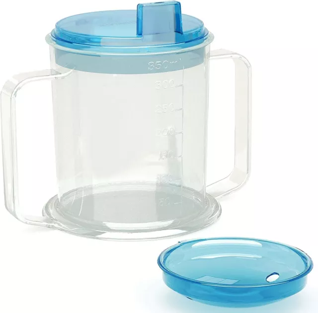 Drinking Cup/Beaker/Mug/Sippy Cup for Disabled Adults with Easy Grip Handles