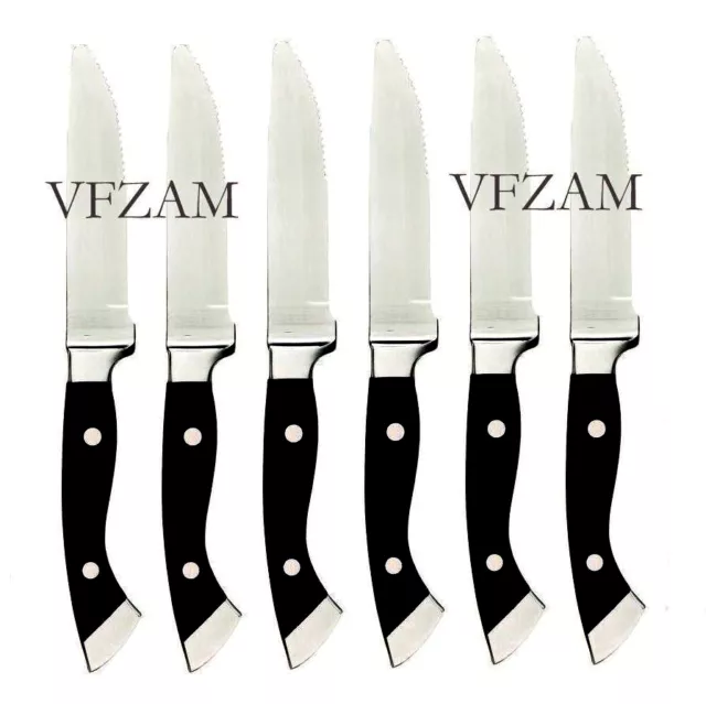 LONGHORN STEAKHOUSE #55 Steak Knives Full Tang Restaurant Knives With Wear  $47.40 - PicClick