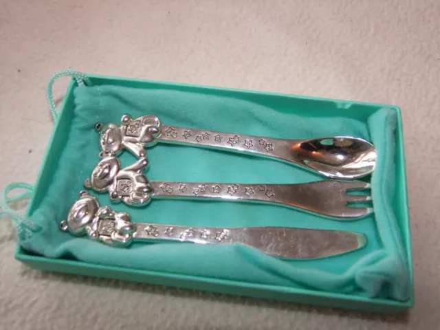 New Baby Twinkle Twinkle 3 Piece Silver Plated Cutlery Gift Set