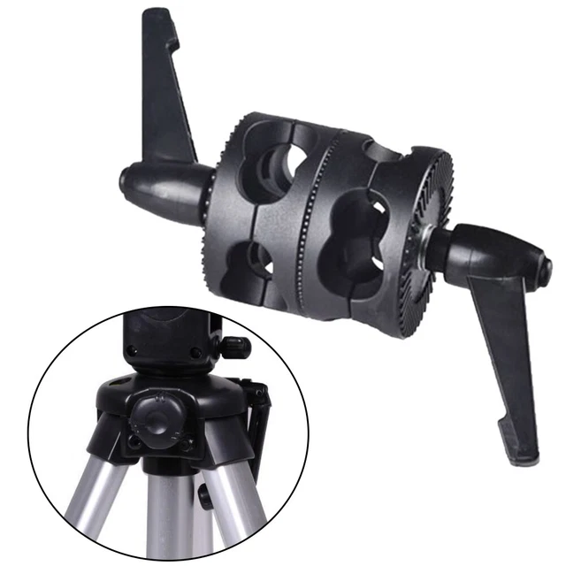 Empuñadura angular de doble cabeza para estudio fotográfico brazo reflector soporte de luz negro