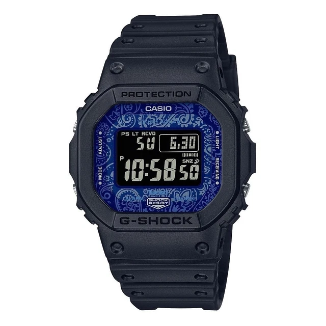 OROLOGIO CASIO G SHOCK Unisex GW B5600BP 1ER Cinturino Paisley Blu