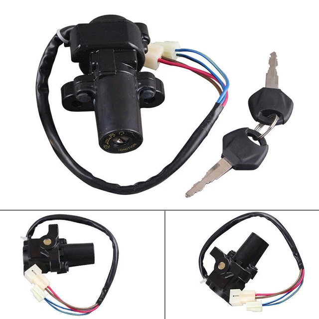 Ignition Switch Lock w/Key Fit Yamaha YZF R6 2006-2011 & FZ6 2004-2010 Black