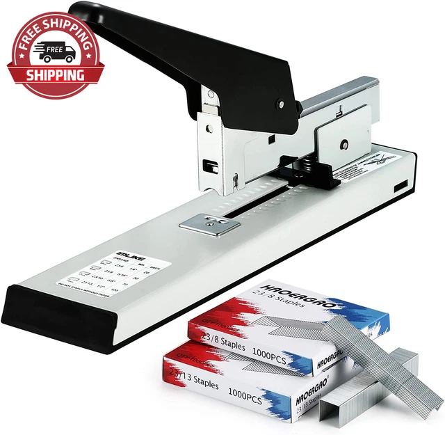 Heavy Duty Stapler with 2000 Staples: 100 Sheets High Capacity Office Stapler, M