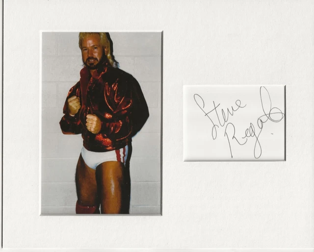 Steve Regal wrestling signed genuine authentic autograph signature AFTAL 73 COA