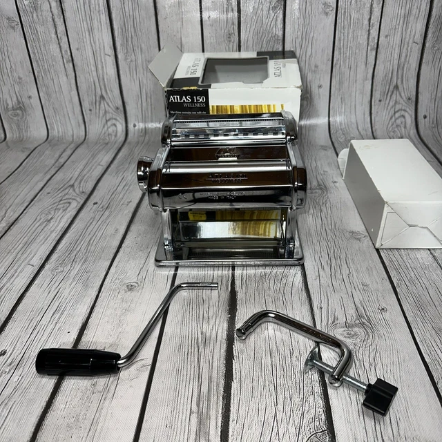 Marcato Atlas Pasta Maker Model 150 Deluxe Hand Crank Machine Made Italy Marcato Atlas Pasta Maker Model 150 Deluxe Hand Crank Machine Made Italy