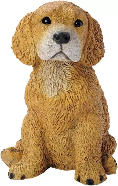 Golden Retriever Puppy Dog Statue, Multicolored