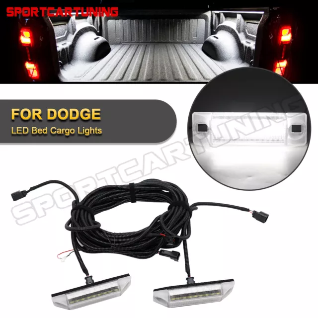 For 2016-21 Dodge RAM 1500 2500 3500 Trunk Bed Cargo Light Lamp + Wiring Harness