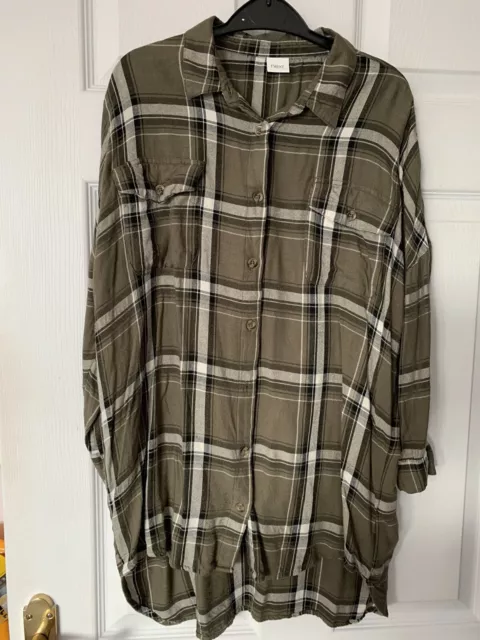 Girls Green Check Shirt Aged 9 Years By Next