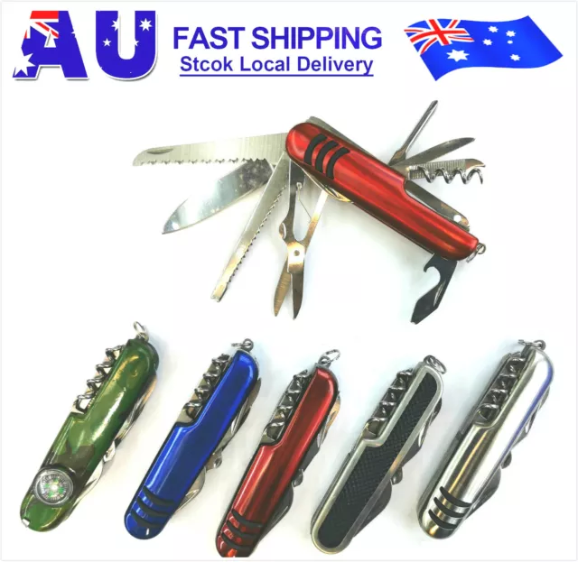 Multi Tools Swiss Army Design Camping Outdoor Survival Folding Pocket Knife 5Col