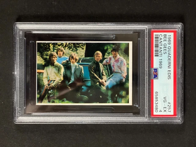 1969 Edis Cantanti - The Bee Gees #45 - PSA 7 POP 1 No Higher 1969 Edis Cantanti - The Bee Gees #45 - PSA 7 POP 1 No Higher