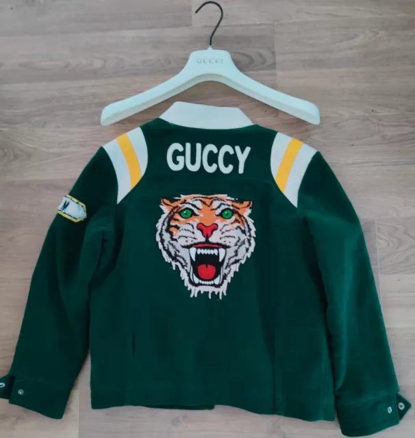 RARA Giacca Cappotto Gucci Guccy Bambini Età 8 Ragazze Ragazzi Varsity Tiger Prezzo di acquisto £1000