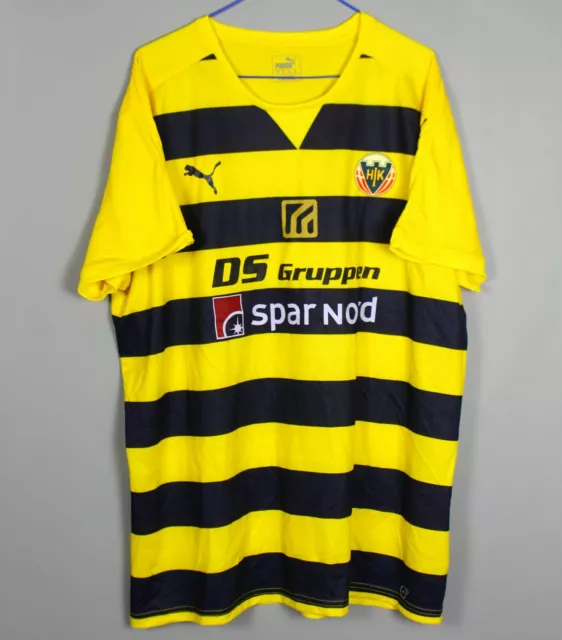 Hobro Ik Denmark Football Shirt Jersey Yellow Puma Size Xxl