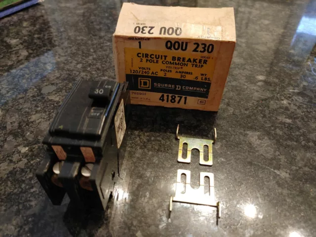 Square D QOU230 2p 30a QOU Circuit Breaker 2