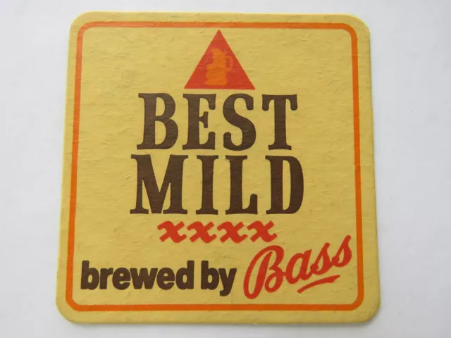 Beer Bar Pub Coaster Bass Brewery - Best Mild - Luton England Brewing Company