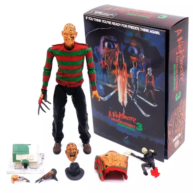 NECA Freddy Krueger Nightmare On Elm Street 3 Dream 7" Action Figure Model Toy