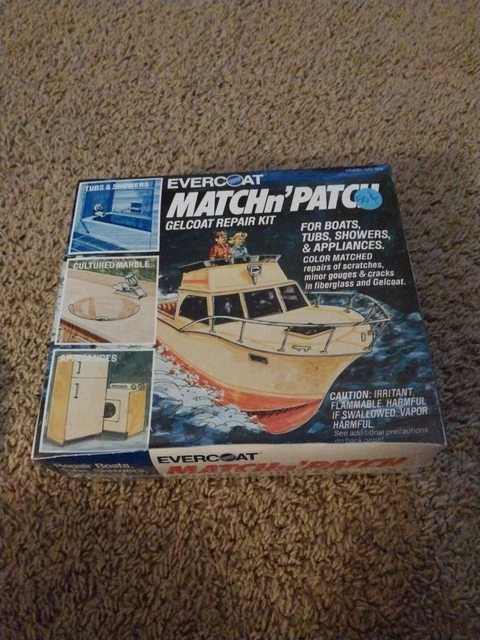 Vintage New Sealed Evercoat Match N Patch Gelcoat Repair Kit - Model No 668 NOS