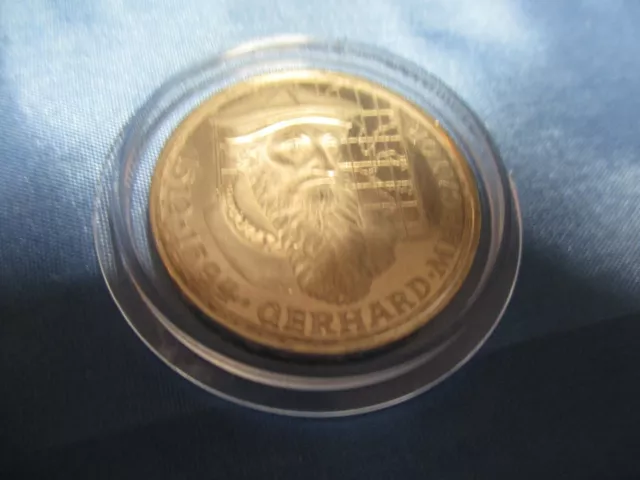 Silber Gedenk Münze , 5 DM , Deutschland 1969  / F , Gerhard Mercator  1512-1594