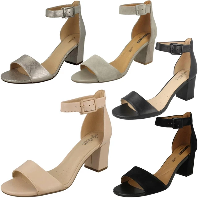 Clarks heels sandals deals