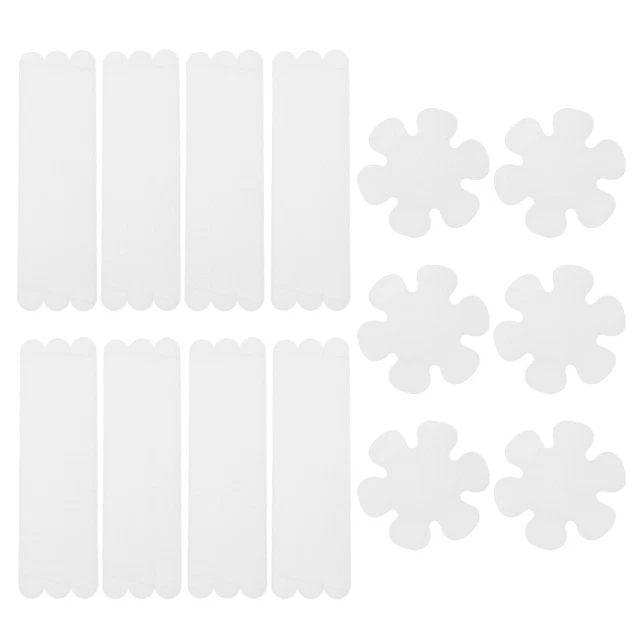 30 Pcs Shower Floor Non Stickers Adhesive Bath Safety Treads Anti-slip Strip