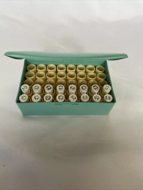 16 x Vintage 1970s Avon Lipstick Samples with Case (most used)