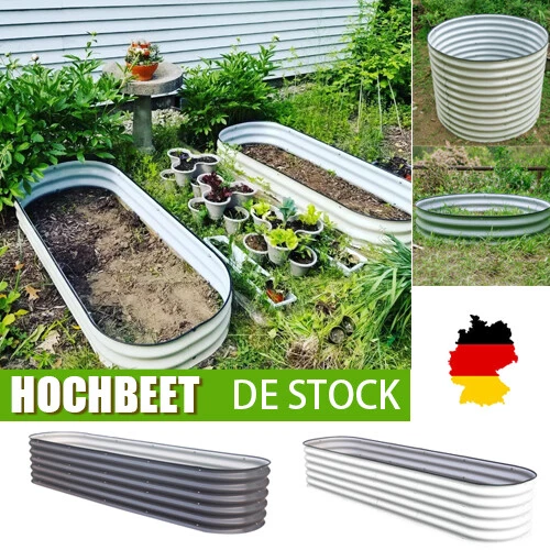 Garten Hochbeet Pflanzbeet Metall Stahl Gemüsebeet Frühbeet Blumenbeet