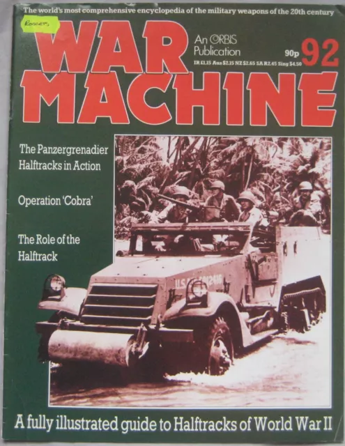 War Machine Orbis magazine Issue 92 Halftracks of World War II