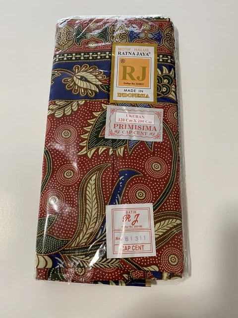 Ratna Jaya Batik Motif Halus Primisima Sarong Body Wrap Skirt 120cm x 200cm
