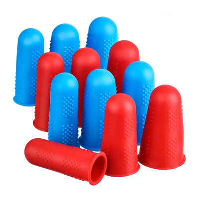Supvox 15 pezzi di protezioni per le dita in silicone coprono tappi per dita pistola per colla a caldo tappi per dita guanti da dito per cucire artigianato stiratura a maglia 