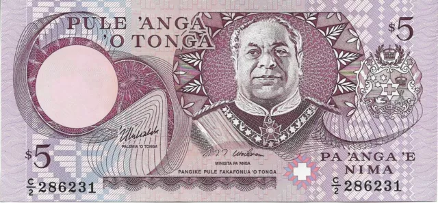 TONGA 1995 Pa'anga $5 C/2 P33c UNC