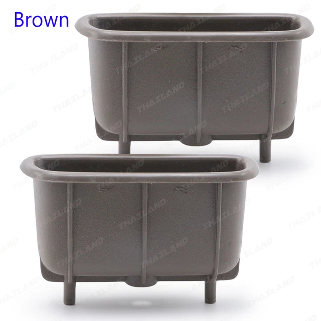 Coppia Maniglia Scatola Porta Interna Marrone Per Toyota Hilux Tiger D4D 1998 2004