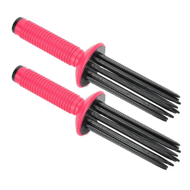 Hair Curler 17 Comb Teeth Anti‑Slip Curling Wand Hair Fluffy 2x Professional AOB 5