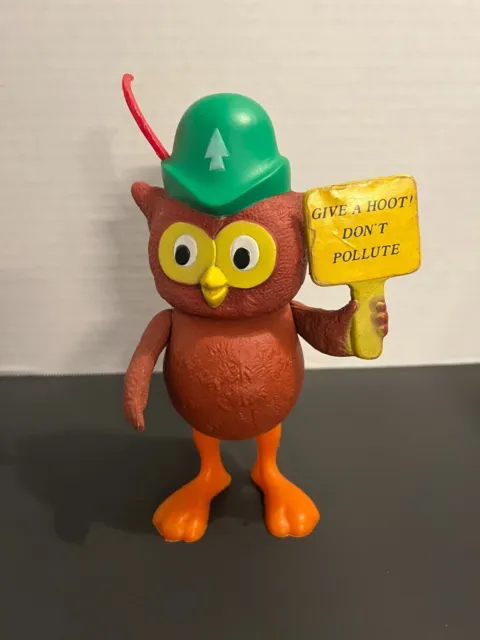 1970 s Dakin Woodsy Owl Figure Give A Hoot Don t Pollute Advertising Collectible