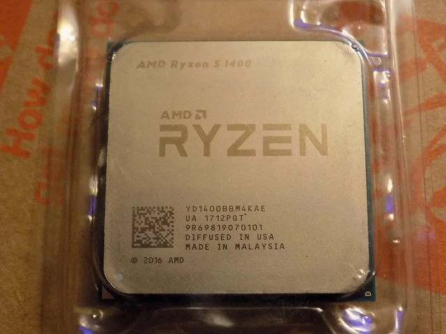 thumbnail image 2 of AMD Ryzen 5 1400 Processor | R5-1400 3.2GHz | 4-Core 8-Thread | Socket AM4 CPU | Open Box Tested Working 2 of 5