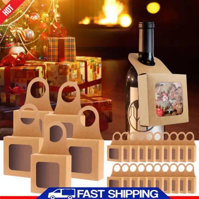 25-teilig hängende Geschenkboxen faltbar Wein Süßigkeitenboxen Neujahr Wein Zubehör Sets