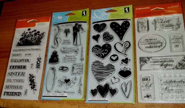 lot 4 CLEAR ACRYLIC LOVE & WEDDING & FAMILY ~ BRIDE, HEART, QUOTES wks CTMH blk lot 4 CLEAR ACRYLIC LOVE & WEDDING & FAMILY ~ BRIDE, HEART, QUOTES wks CTMH blk