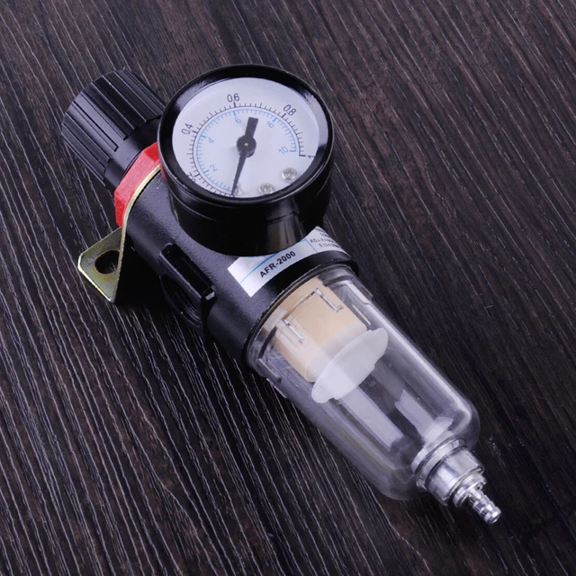 AFR2000 Pneumatic  Air Filter Regulator Airbrush Compressor With Pressure Gauge