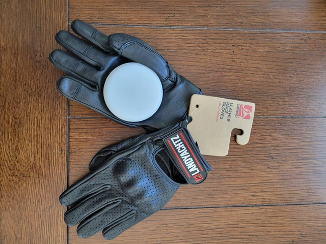 Brand new leather race/slide gloves Landyachtz. Size small/medium