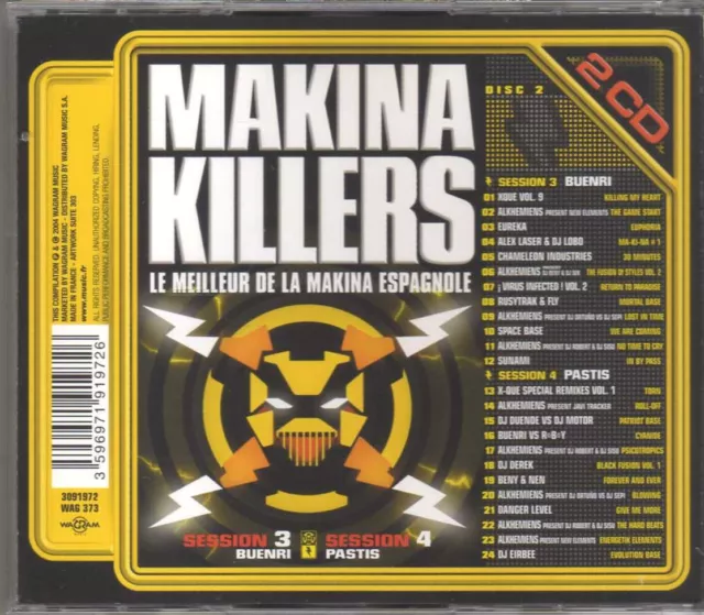 Compilation - Makina Killers - 2 CD - 2004 - Makina Hardcore Wagram France 2