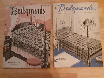 Lote de 8 libros de patrones de ganchillo de algodón Co. de colección década de 1940