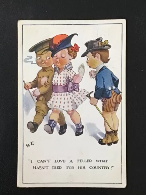 Ww1 Military Comic Pc - Ae - I Can’t Love A Feller What Hasn’t Died For Country