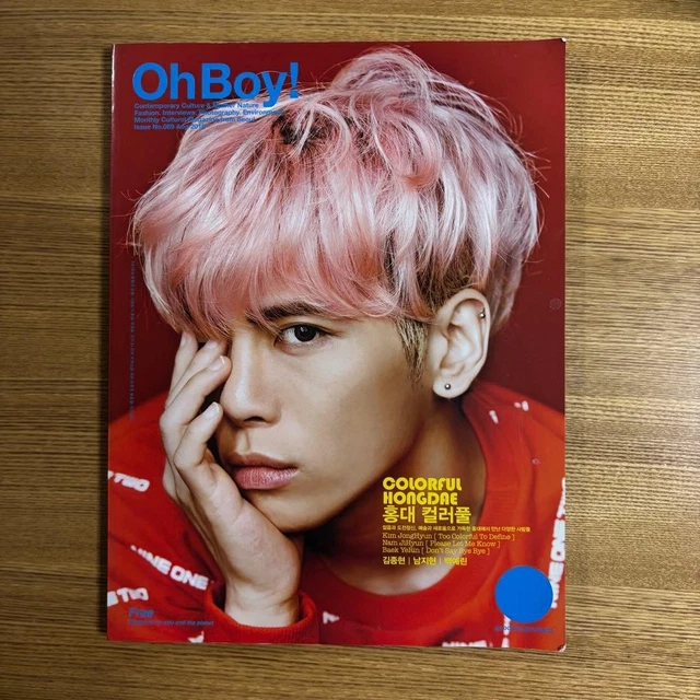 SHINEE JONGHYUN MAGAZINE Photobook OhBoy! Korea Cover No Makeup