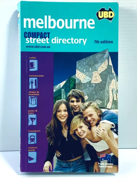 UBD Melbourne Compact Street Directory 7th ed 2006 VGC