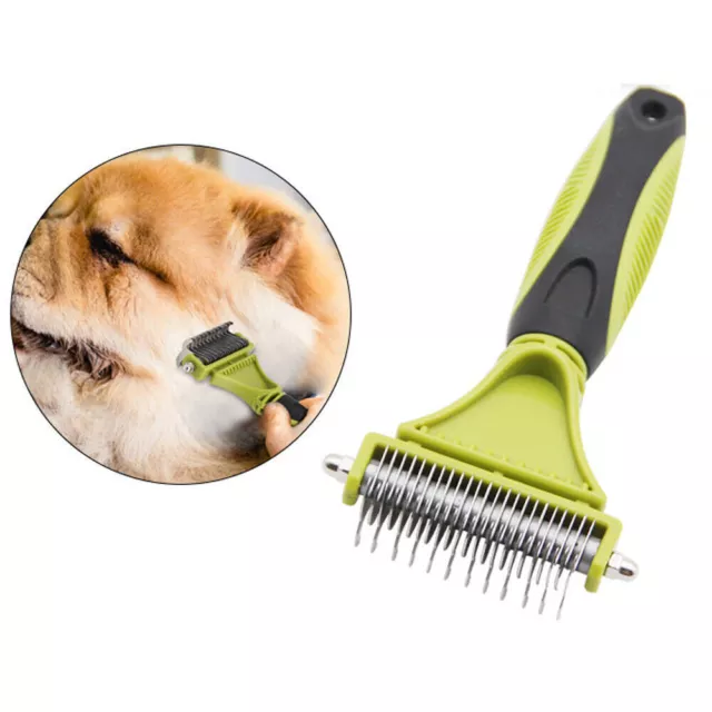 Pet Cat Dog Hair Fur Shedding Trimmer Grooming Dematting Rake Comb Brush Tool 🔥