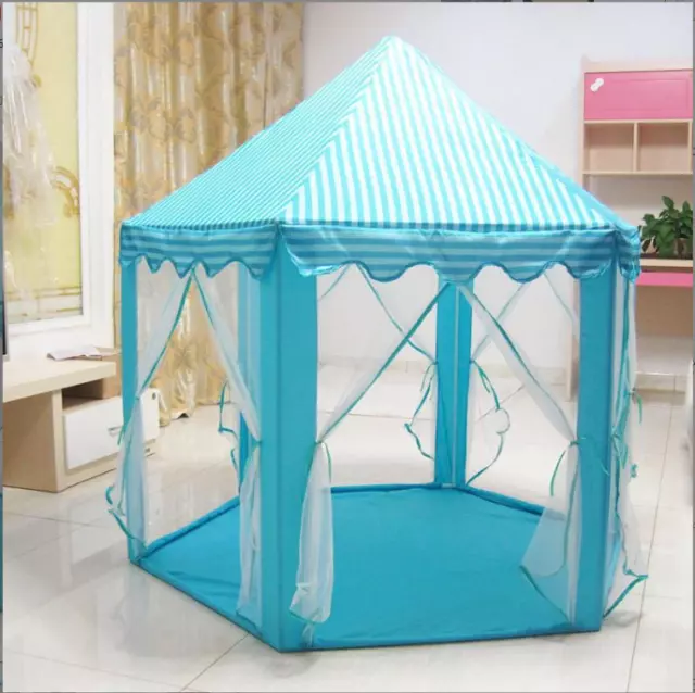 3 Colors Kids Girls Princess Castle Play Tent Children Play House Indoor Outdoor 3