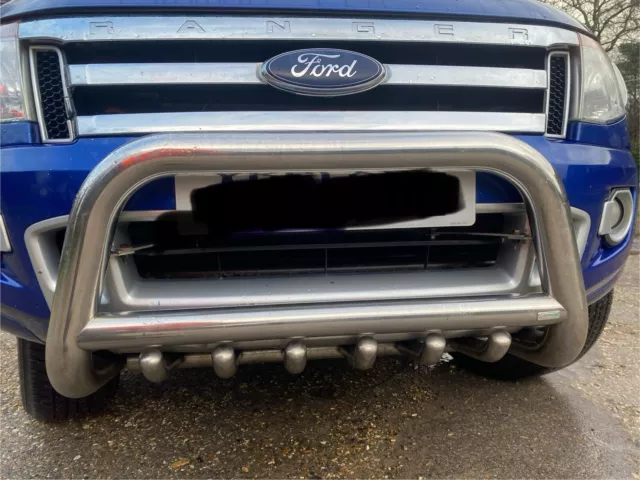 Ford Ranger Chrome Front Bull Nudge/A Bar