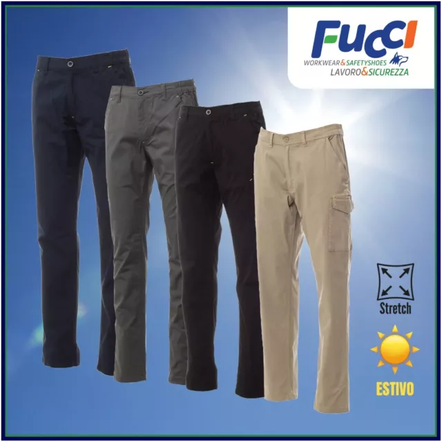 Pantaloni da Lavoro Estivi Elasticizzati Payper PowerStretch  Summer Uomo Donna