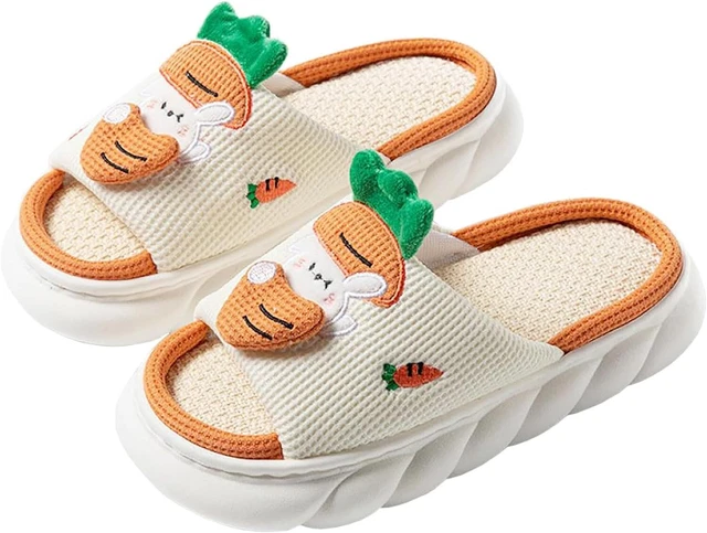 Gaolinci Cartoon Animal Shape Slippers, Womens Four Seasons Home Linen Slippers